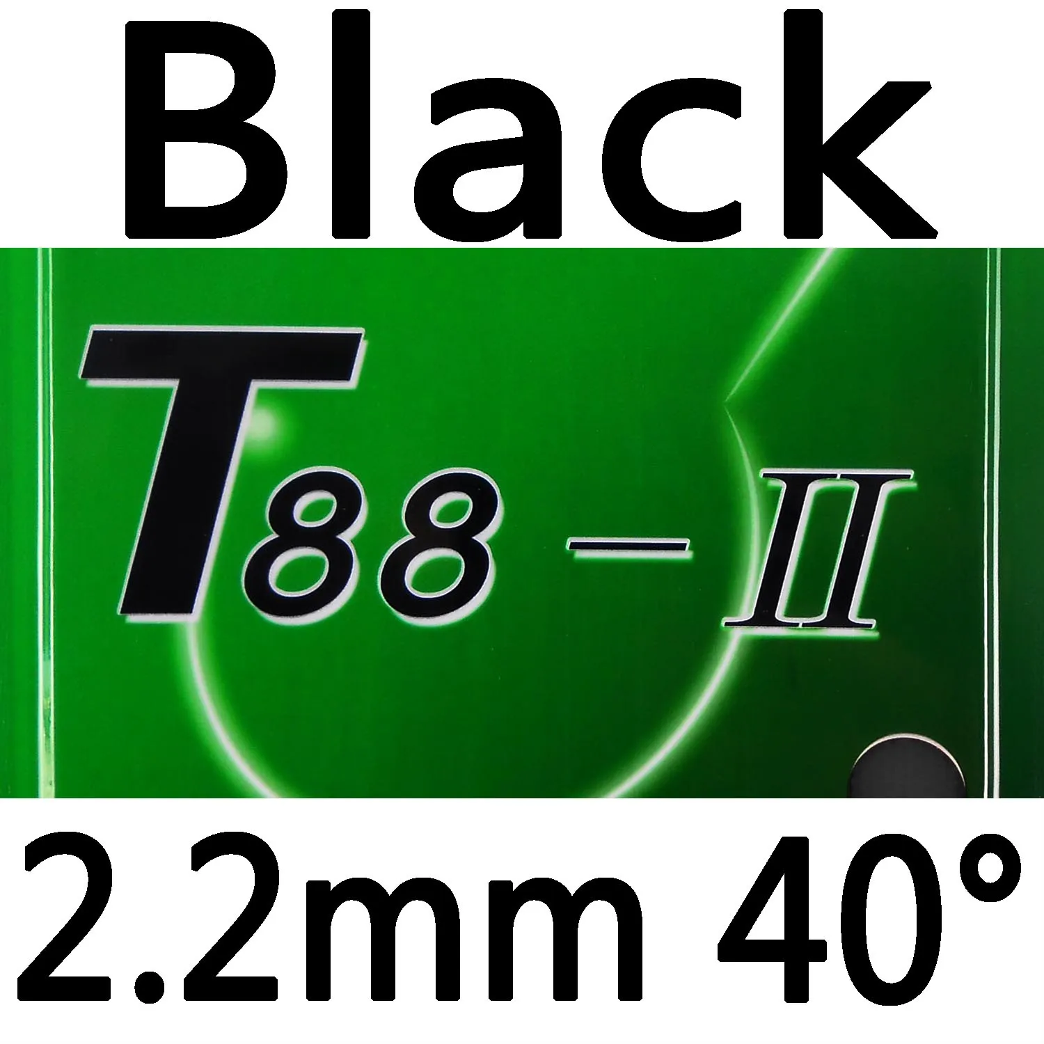 Black 2.2mm H40 Sanwei T88-II(T88 2, T88-2, T88 II) Pips-In настольный теннис(пинг-понг) резиновый с губкой - Цвет: Black 2.2mm H40