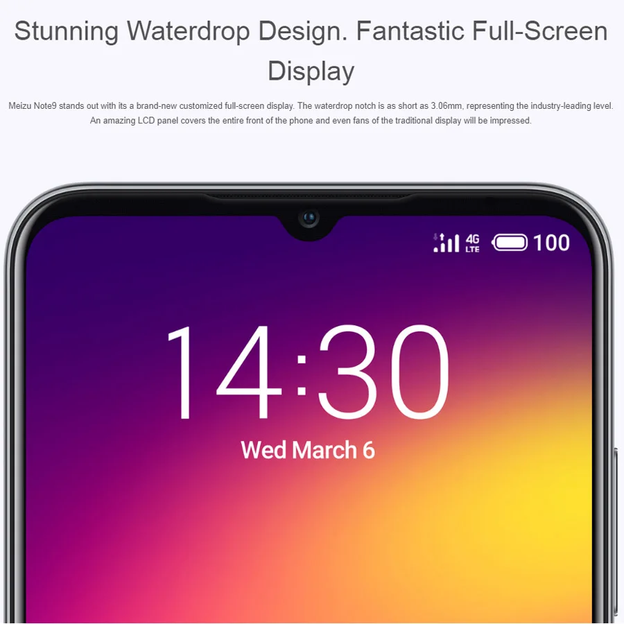 Мобильный телефон MEIZU Note 9 LTE с двумя sim-картами, камера 48 МП, 4 ГБ, 64 ГБ, Snapdragon675, OctaCore, 6,2 дюймов, 1080x2244 p, аккумулятор 4000 мАч, глобальная версия