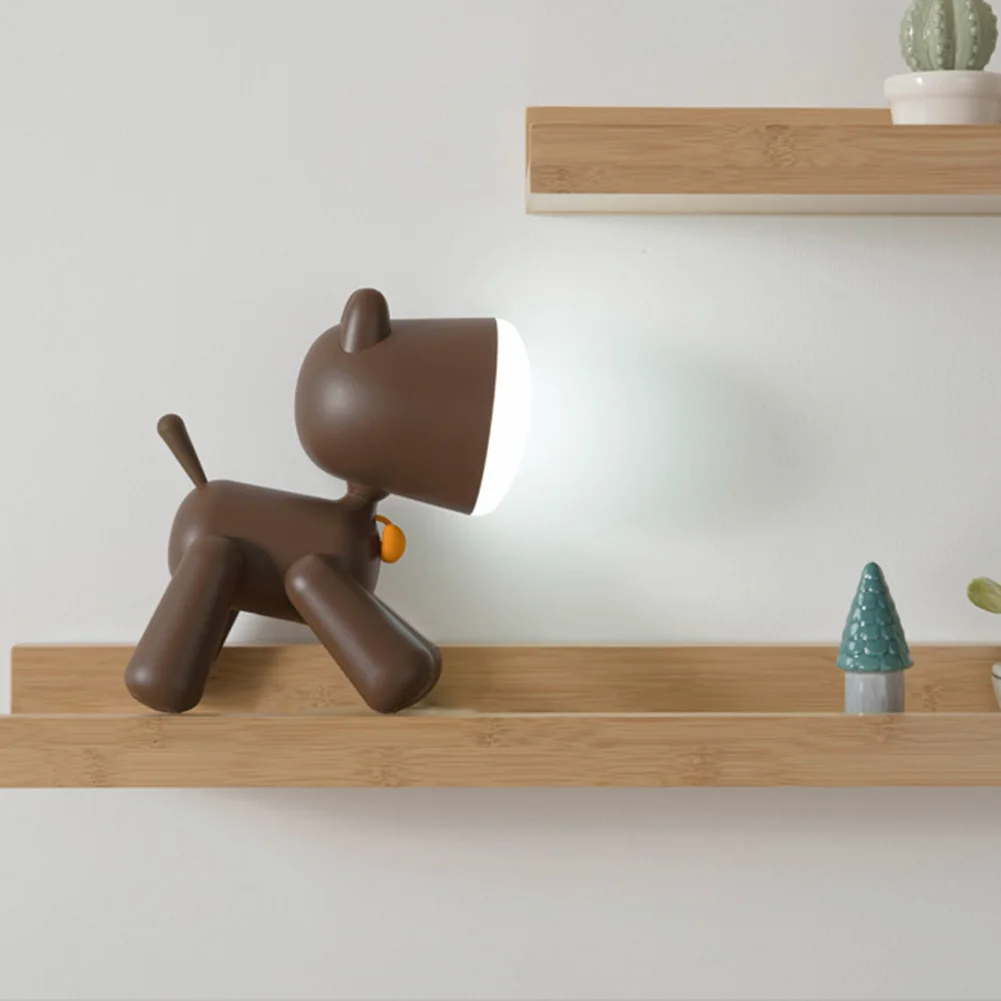 Новая ночная лампа с горячей собакой настольная для чтения USB заряжаемая милая