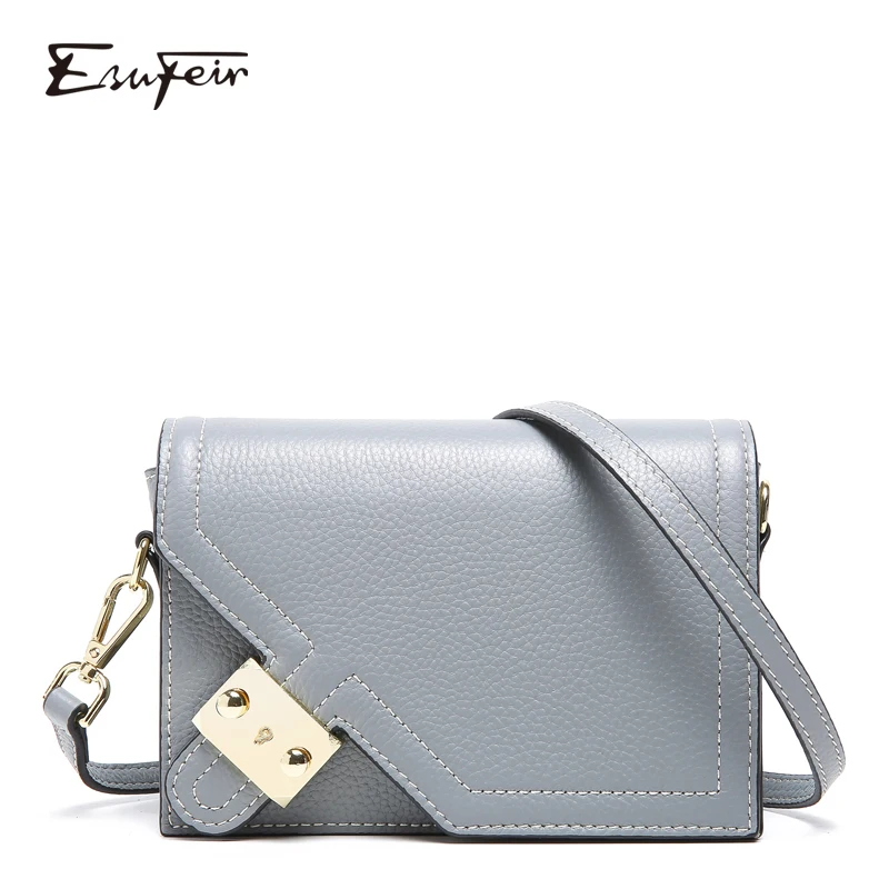 Натуральная кожа Женщины Crossbody сумка Известный бренд 2019 Кожаная на длинном ремне