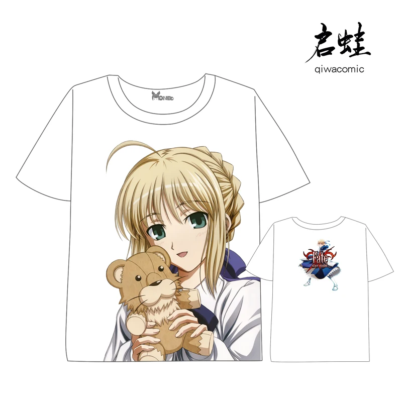 Fate zero/Fate/stay night футболка сабля для мужчин и женщин с коротким рукавом летнее