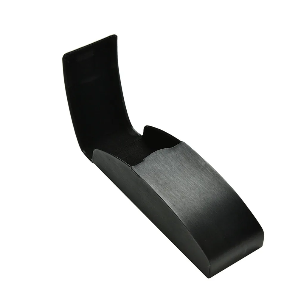 

Black color Portable Men Women Eyeglasses Box Exquisite Glasses Case Luxury Sunglasses Case Fine PU Leather Glasses Bags 1pc