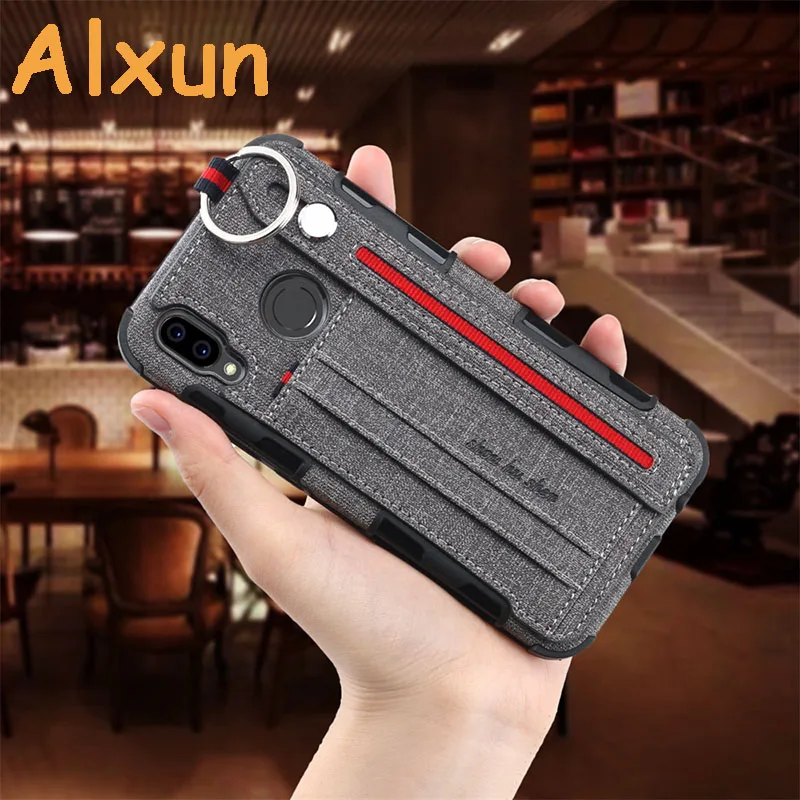 Alxun для huawei P30 Pro чехол металлическое кольцо пряжка ремешок карт полоса тканевая