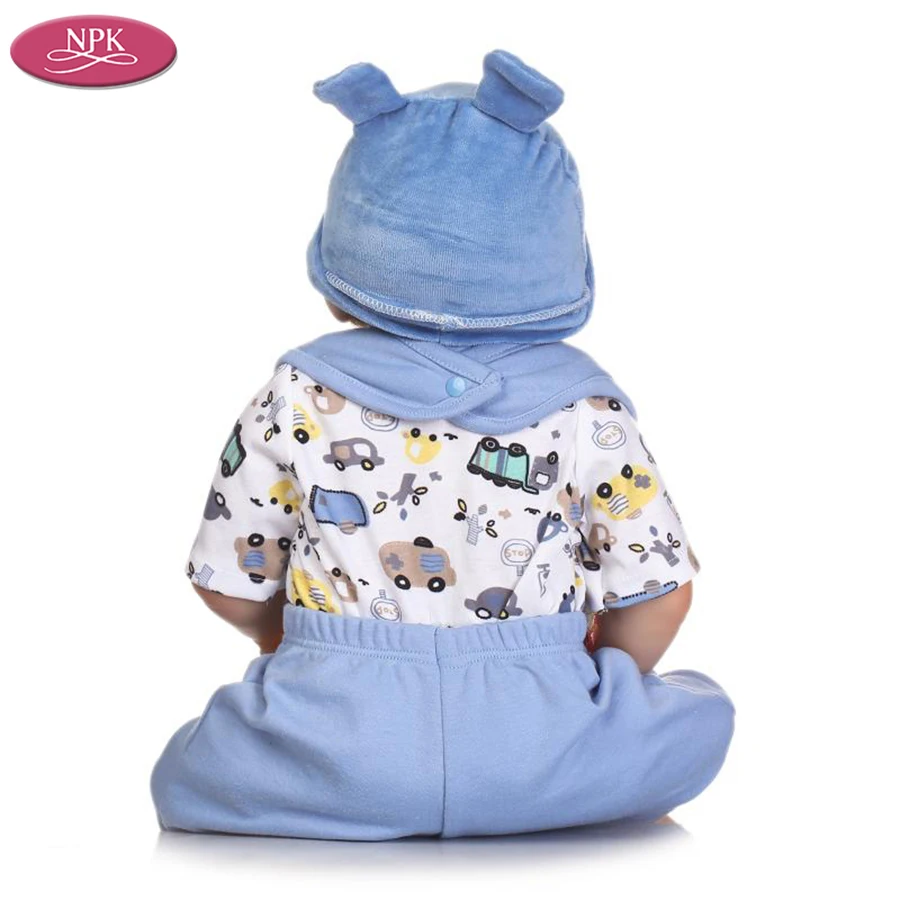 NPK Baby Boys Reborn Doll 57 см полностью силиконовый виниловый корпус для детей игровой