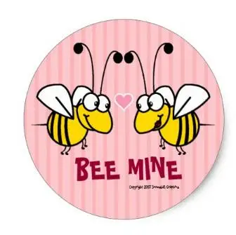 

1.5inch Bee Mine Stickers