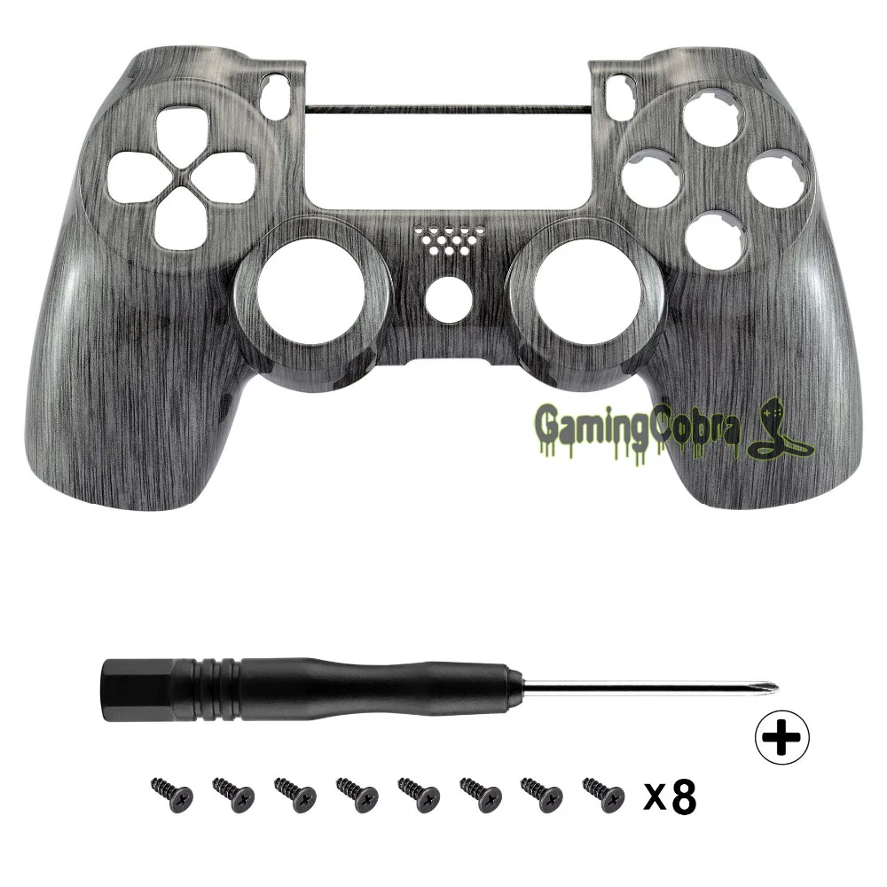 Матовый серебристый спереди Корпус оболочка для Playstation 4 Pro Slim для PS4 тонкий PS4 Pro контроллер JDM-040 JDM-050 JDM-055-SP4FS02
