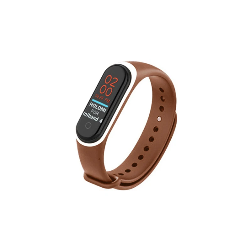 Multi Color Soft Silicone Smart Bracelet Strap for Mi Band 4 Strap Wristband Replacement Accessories for Xiaomi - Цвет: U