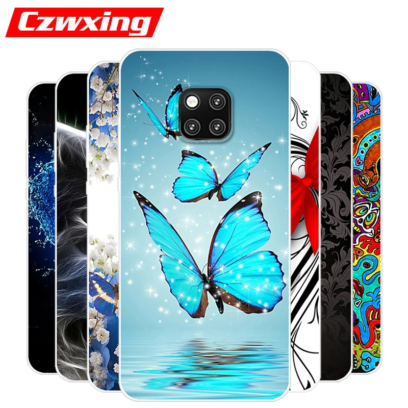 Силиконовый чехол ТПУ для Huawei Mate 20 Pro мягкий телефона LYA-L29 Mate20 20Pro Mate20Pro задней