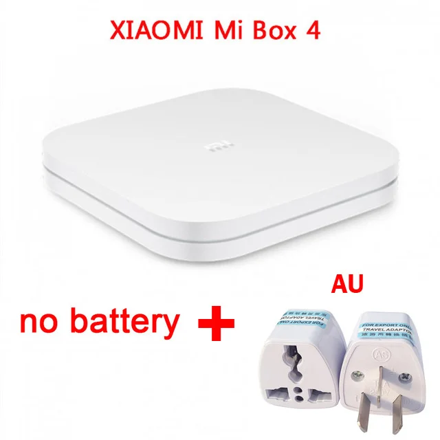Add AU Plug Китайская версия новая Xiaomi Mi коробка 4 Смарт Bluetooth 4,1 Голосовое управление Android ТВ приставка 2 Гб ram+ 8 Гб rom 2,4G Wi-Fi 4K HDR - Цвет: Add AU Plug