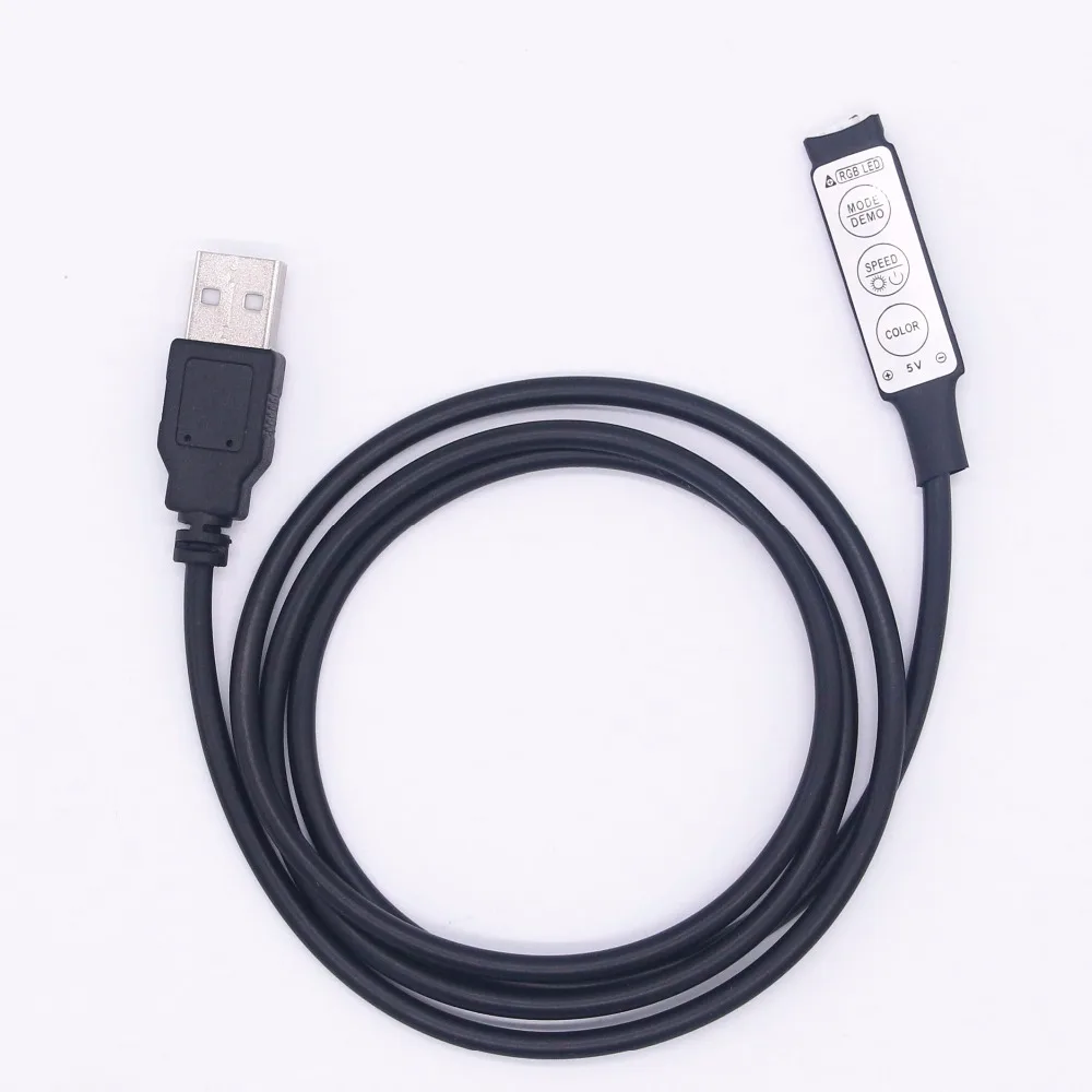DC 5V USB светодиодный RGB контроллер мини 3 ключа 4Pin диммер с удаленным управлением