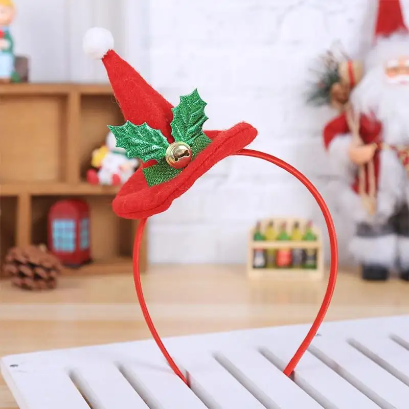 Новогодняя шапка для взрослых и детей Рождественская повязка на голову