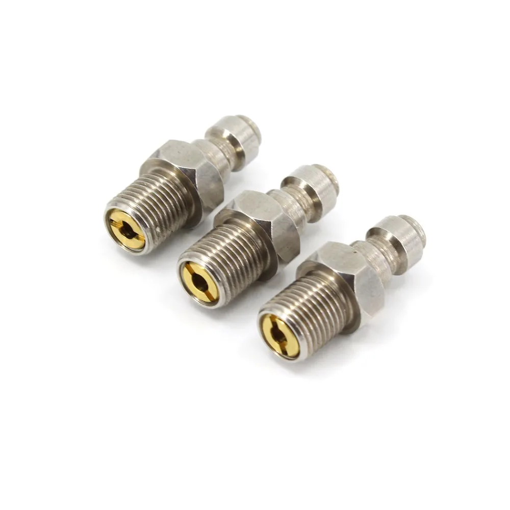 PCP Airforce Пейнтбол пневматический быстроразъемный Соединитель 8 мм 1/8 BSPP 1/8NPT M10x1 штекер соединительные части труб из нержавеющей стали 3 шт./партия