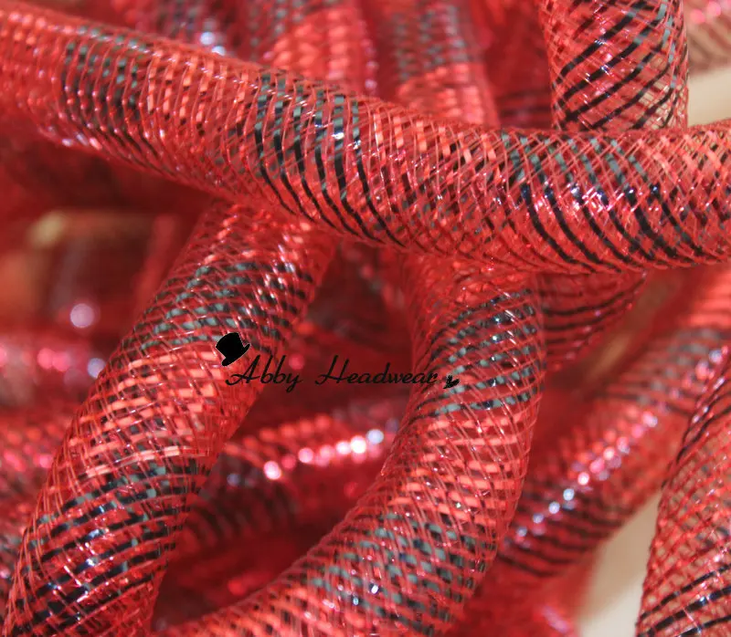 Красная черная металлическая полоса трубчатая крина CYBERLOX 60 ярдов 16 мм Бесплатная