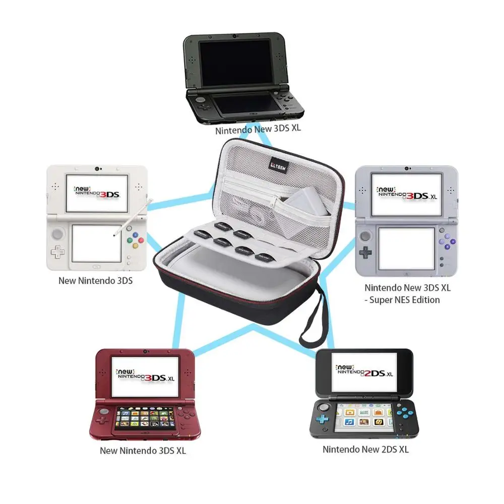 Чехол LTGEM для New nintendo 3DS, New 2DS XL, New 3DS XL, nintendo New 3DS XL-Super NES Edition-[не для nintendo Switc