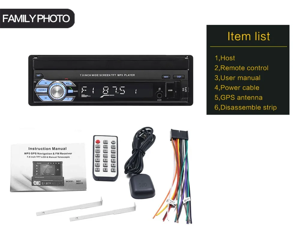 Авторадио gps навигация Автомагнитола MP5 плеер Авто Аудио MP3 1din FM USB автомобильное аудио телескопическая сенсорная Автомобильная стерео камера заднего вида