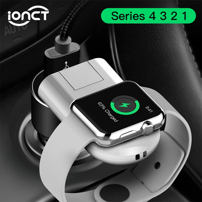 Ionct быстро Беспроводной часы Зарядное устройство для наручных часов iWatch серии 1/2/3/4 Магнитная Зарядка через usb Беспроводной для наручных часов Apple Watch, Зарядное устройство