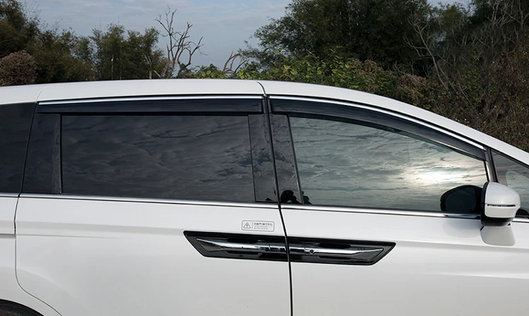 Для Honda Elysion(RR1-RR6) 2012- пластиковый Наружный козырек вентиляционные Шторы окно Защита от солнца Дождь Отражатель 4 шт
