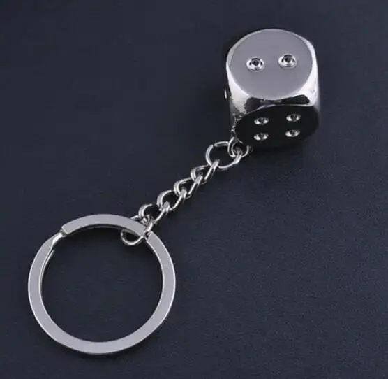 Старинные серебряные талисманы личность брелок с игральной костью кольцо для
