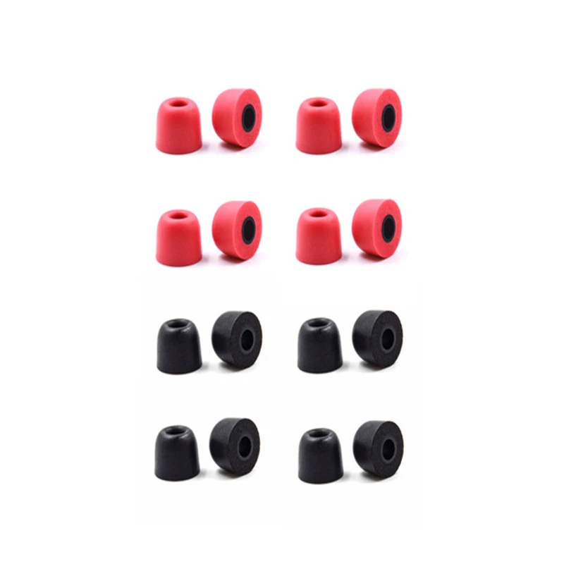 Black Red Наушники EKIND с эффектом памяти, вкладыши, вкладыши, губчатые наушники, накладки для ушей T400 для HUAWEI XIAOMI, спортивные наушники - Цвет: Black Red