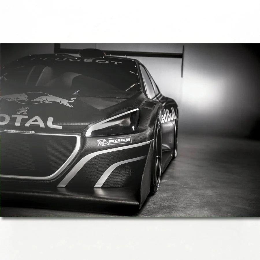 Спортивный автомобиль Peugeot 208 T16 Pikes пик гонки Настенная картина плакат на холсте