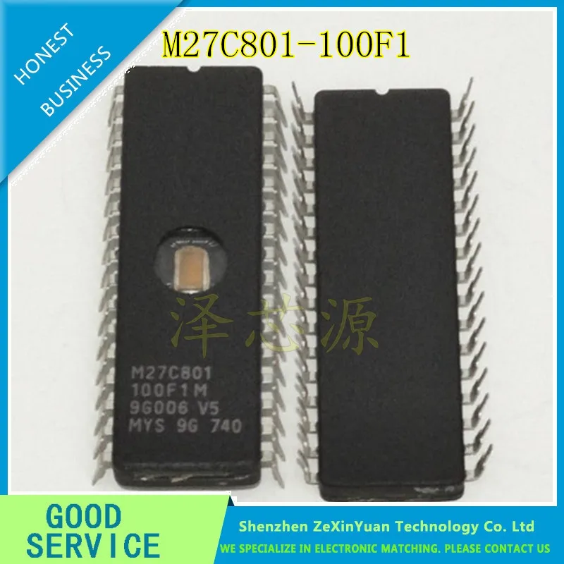 10 шт./лот M27C801-100F1 M27C801-100F1 27C801 8MBIT 100NS CDIP-32 IC лучшего качества