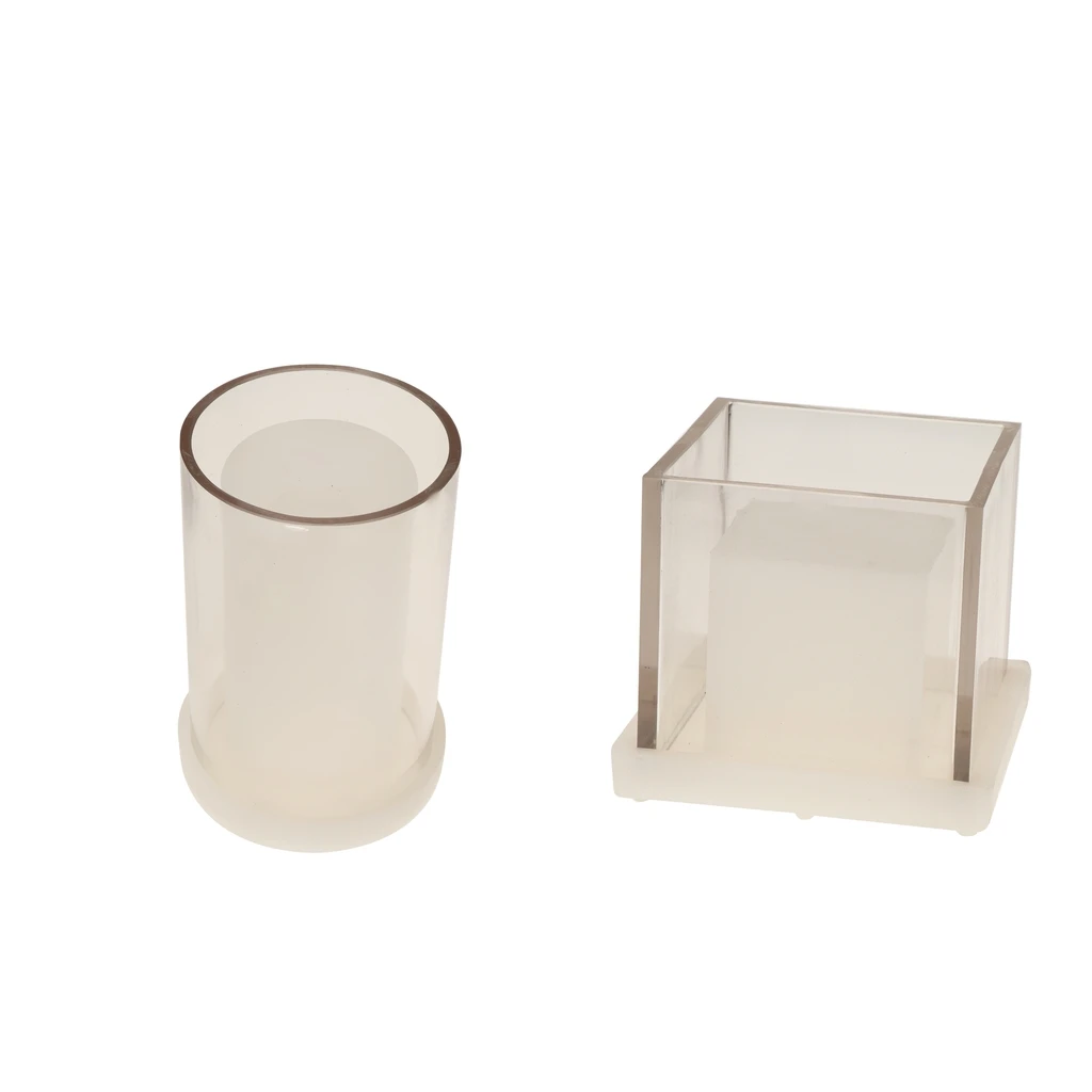 

2x Square Cylinder Hollow Candle Making Mould Mold DIY Scented Candle Crafts
