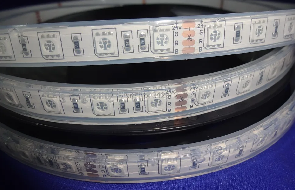 Светодиодная лента 5050 SMD на 24 В постоянного тока гибкая лампа 60 светодиодов/м 5 м 300