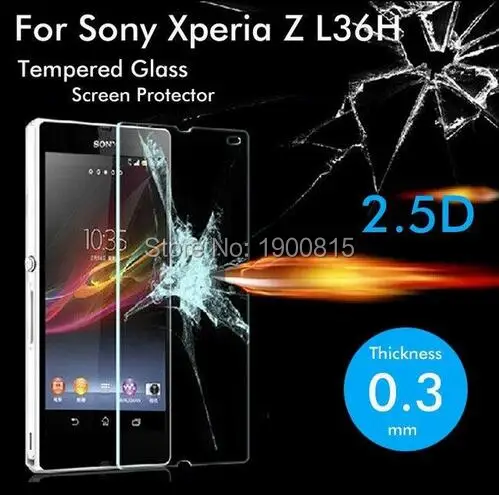 Закаленное стекло 9H для Sony Xperia Z L36H защитная пленка Взрывозащищенная Защита ЖК