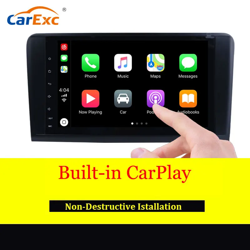 9 Inch Android 9.0 Car Radio Stereo System For Mercedes Benz GL ML Class W164 ML350 ML450 GL320 with Built-in Carplay GSP OBD2 | Автомобили