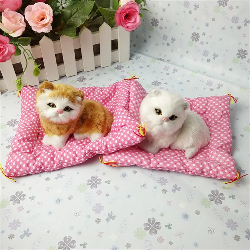 Мягкие игрушки Игрушка для сна Кот со звуками милые животные лучший подарок