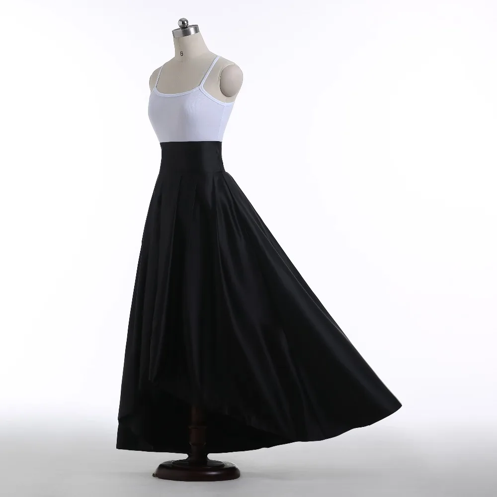 Женская плиссированная юбка макси Длинная атласная до пола с завышенной талией и