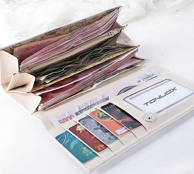 Женские кошельки сумочки Длинный кошелек из мягкой искусственной кожи для монет