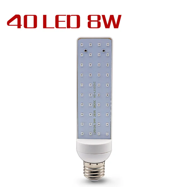 40LED 8W EnwYe Светодиодная лампа для выращивания растений AC220V гибкий металлический шланг кронштейн E27 для комнатной растительной гидропонной системы лампа для растений - Испускаемый цвет: 40LED 8W