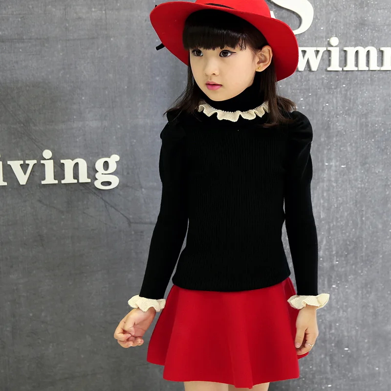 Корейская детская одежда новый свитер на весну и осень Вязаная Детская из шерсти