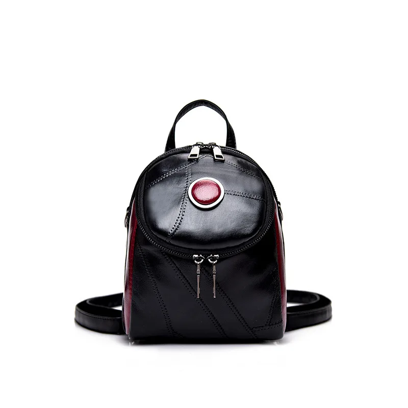 Мини-рюкзак из натуральной кожи женская маленькая сумка на плечо 2019 | Багаж и