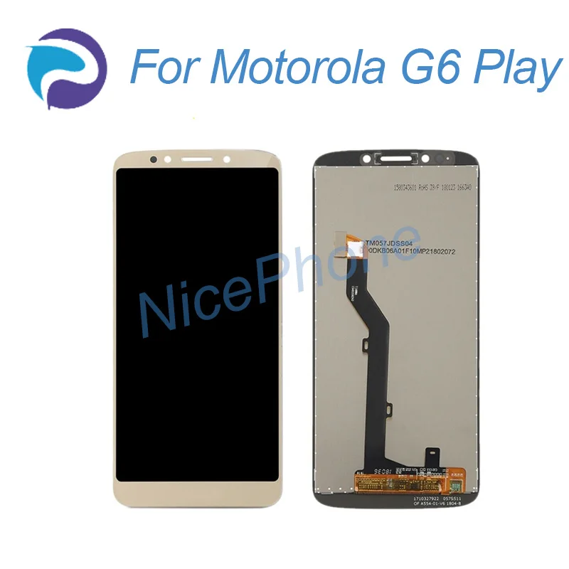 ЖК дисплей и сенсорный экран для Motorola Moto G6 Play с сенсорным экраном play возможностью
