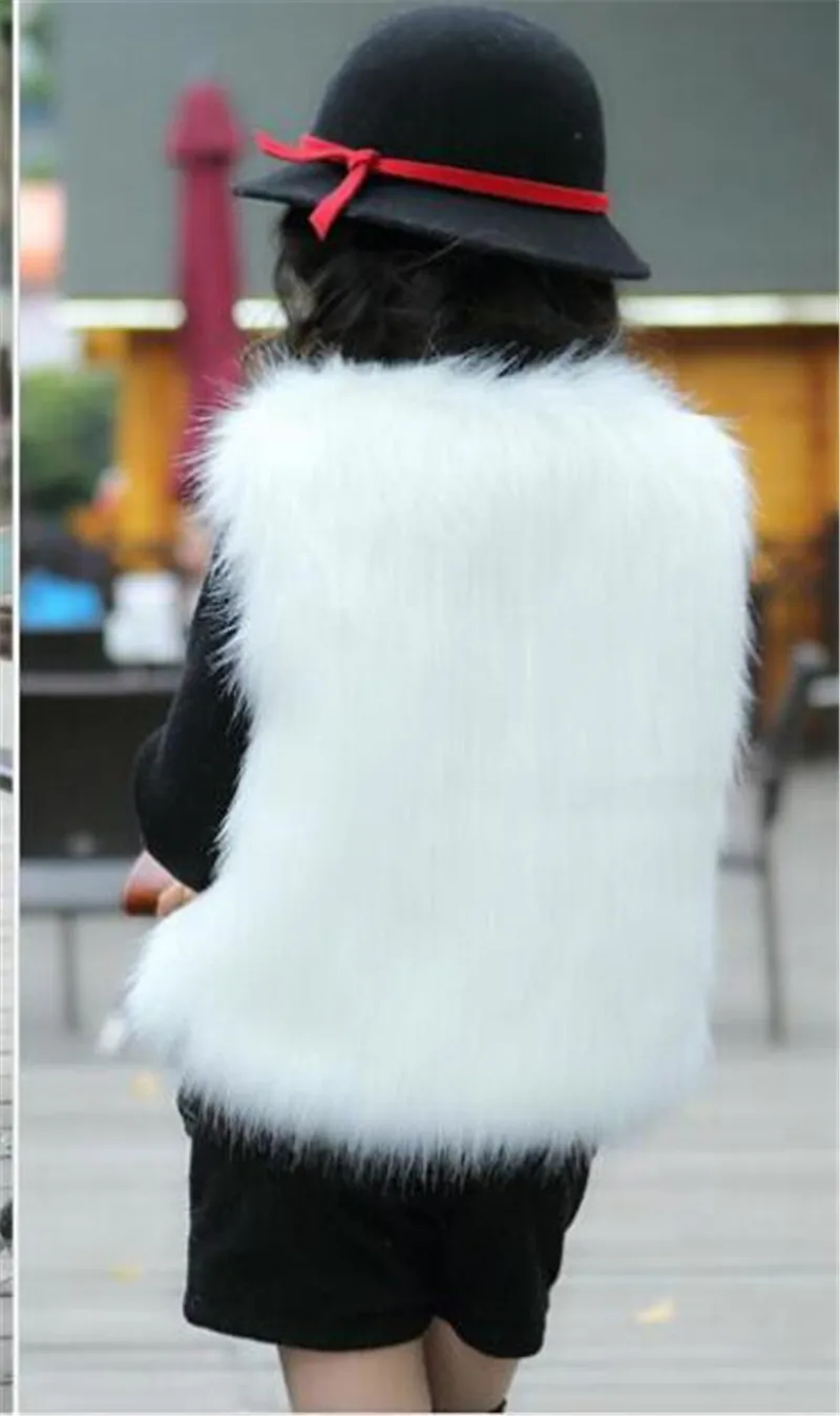 Новинка 2017 года модный жилет для маленьких девочек топы осенне зимнее пальто