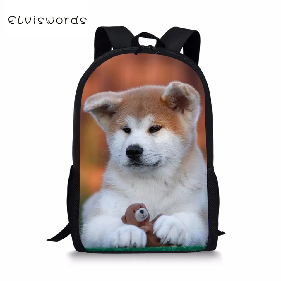 Детский модный рюкзак ELVISWORDS Kawaii с животным принтом детские школьные сумки