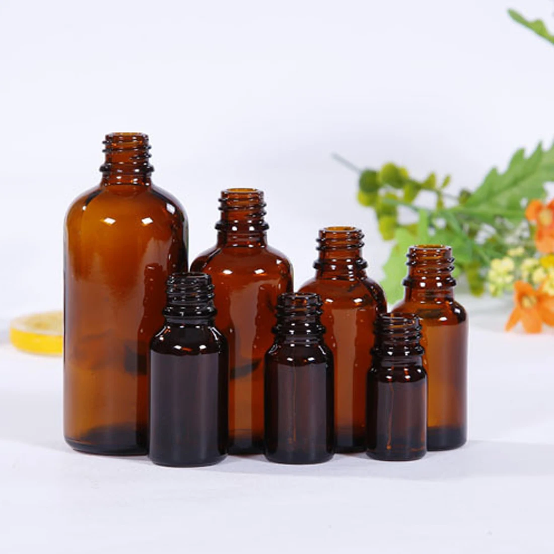 Горячая продажа Янтарный стеклянный жидкий реагент бутылочка с пипеткой
