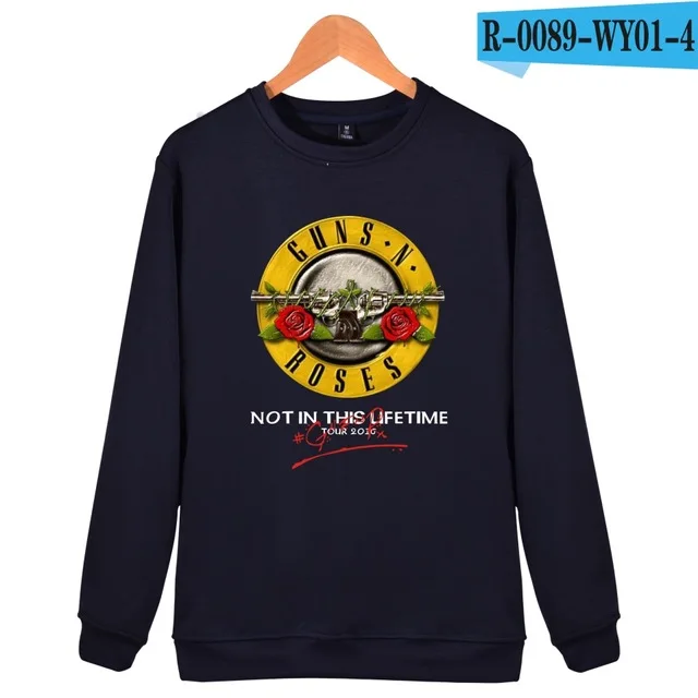navy blue Мужская толстовка, новинка, пистолеты N, кофта розы, мужские и женские свитшоты, Осень-зима, панк, Череп, роза, дизайн, спортивный костюм, топы, одежда - Цвет: navy blue