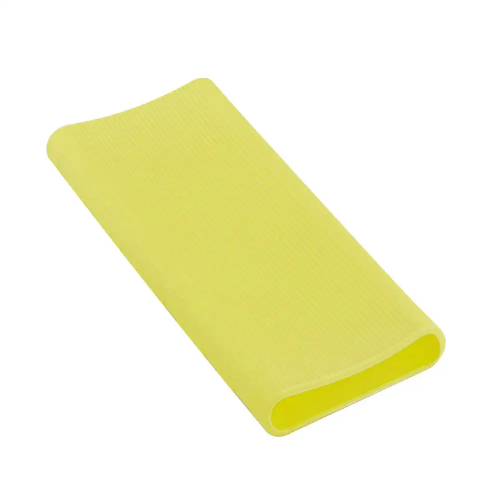 Зеленый Силиконовый чехол для Xiaomi power Bank, новинка 2 поколения, 10000 мАч, PLM09ZM, резиновая оболочка, чехол, сумки для портативного внешнего аккумулятора - Цвет: Зеленый