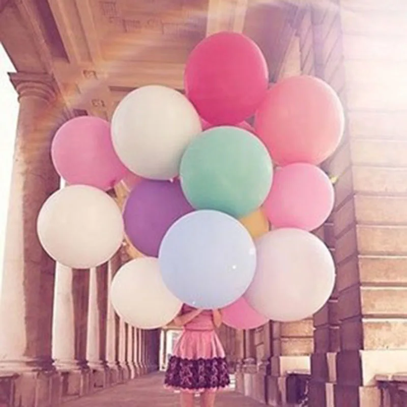 36 дюймов Большой Круглый латексных воздушных шаров с В наличии 14 цветов
