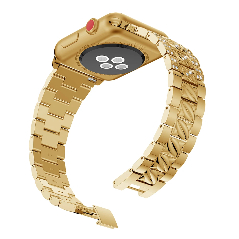 Ювелирный Браслет для Apple Watch серия браслетов 4 3 2 1 38 мм 42 iWatch браслет 44 40 пряжка