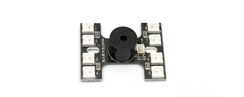 

Matek WS2812B LED Tail Light With High Dual Buzzer Modes For Multicopters FPV QAV-X QAV-R 220 250 Pilot