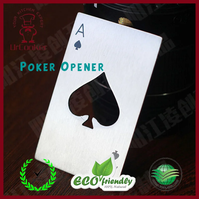 1 шт. покерная лопатка открывалка для бутылок пива креативная бутылка из