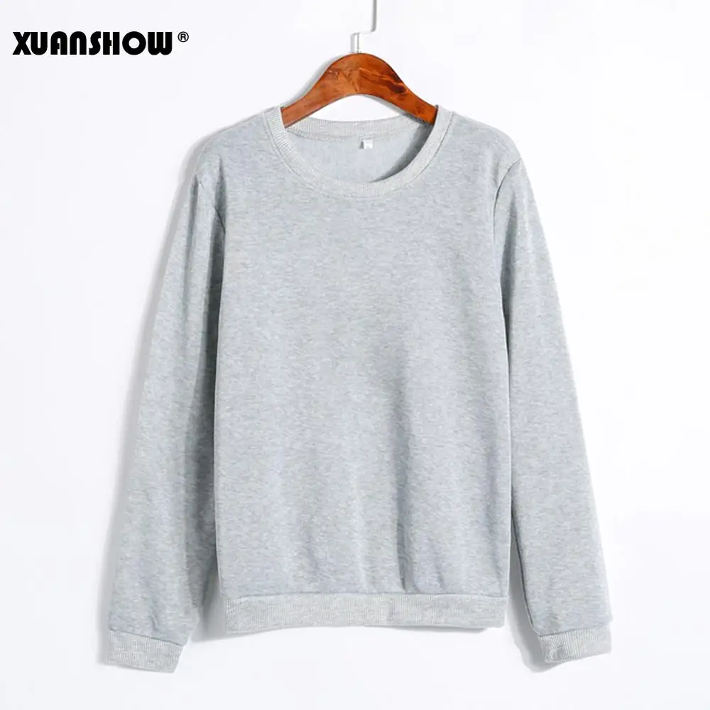 XUANSHOW унисекс Повседневная одежда для влюбленных черные белые серые однотонные