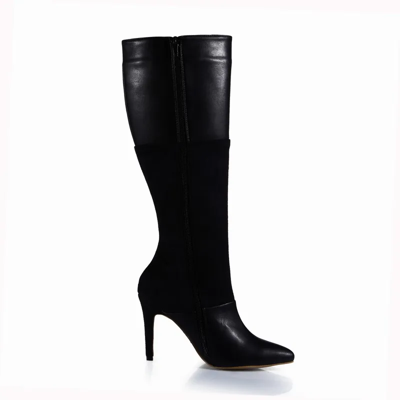 Cyabmoz/женские зимние сапоги выше колена женская обувь до бедра на высоком каблуке