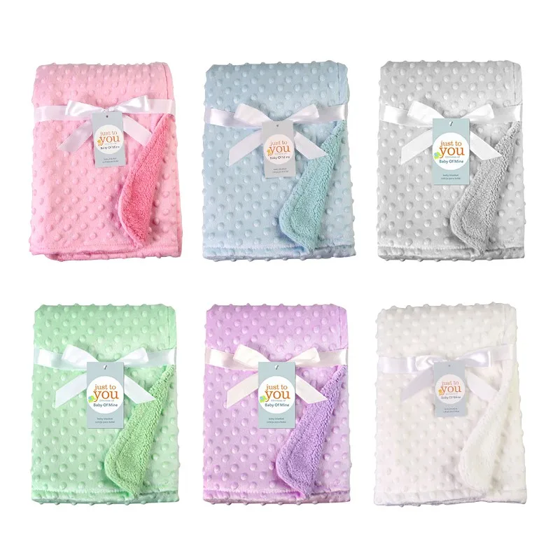 

Fashion Baby Blanket born Thermal Soft Fleece Blanket & Swaddling Bedding Set Cotton Quilt High Quality