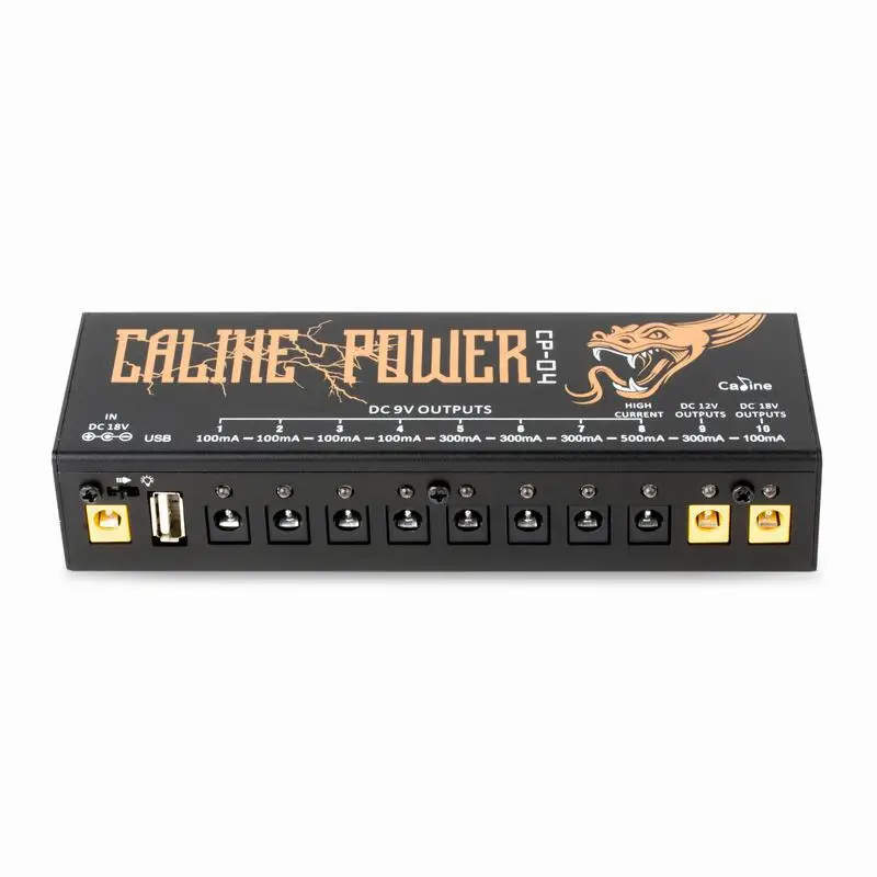 Caline блок эффектов для гитары Питание USB 10 изолированный выход 9 в 12 18 напряжение
