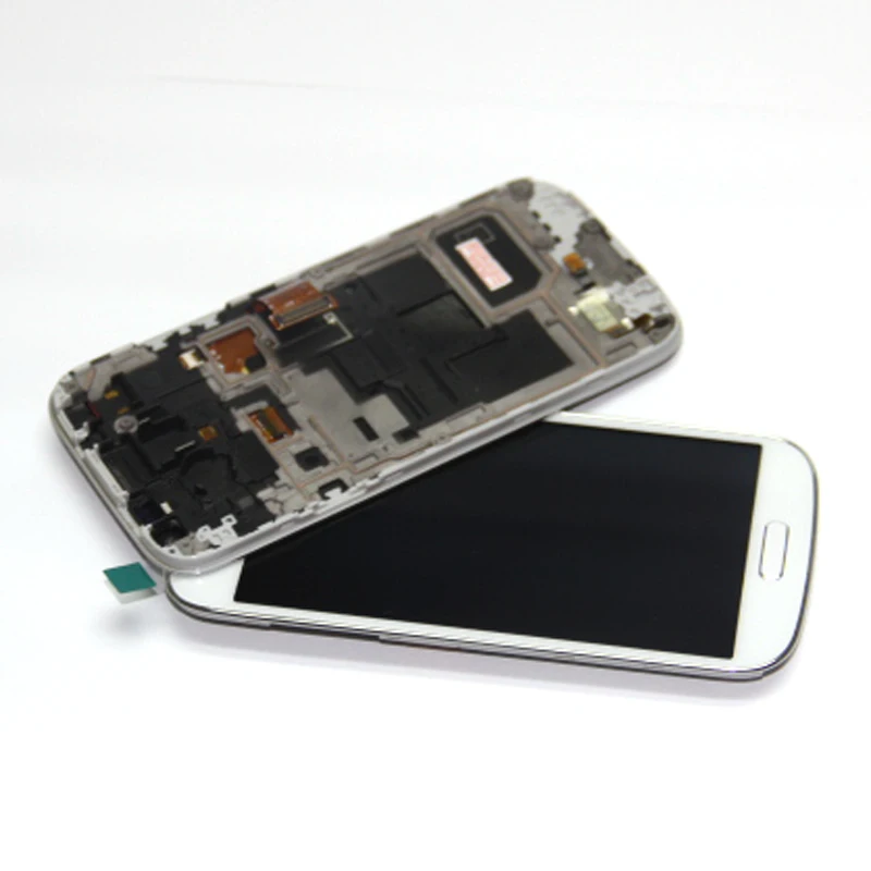 Синий для Samsung Galaxy S4 Mini i9195 i9190 i9192 ЖК-дисплей сенсорный экран дигитайзер + рамка